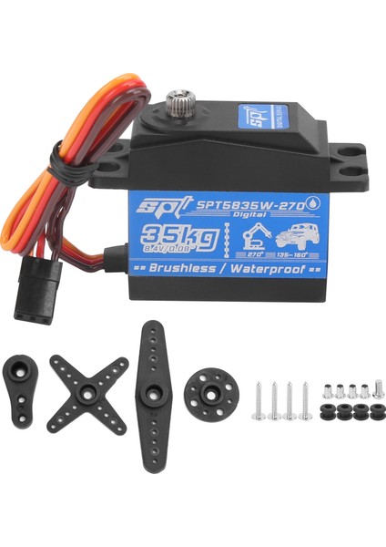 35KG Rc Su Geçirmez Fırçasız Motor Dişli Servo Değiştirme Için 1/8 1/10 Rc Araba Robot (Yurt Dışından)