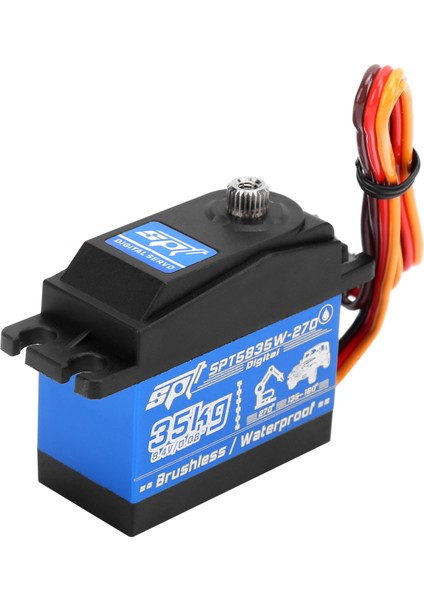 35KG Rc Su Geçirmez Fırçasız Motor Dişli Servo Değiştirme Için 1/8 1/10 Rc Araba Robot (Yurt Dışından) modelleri