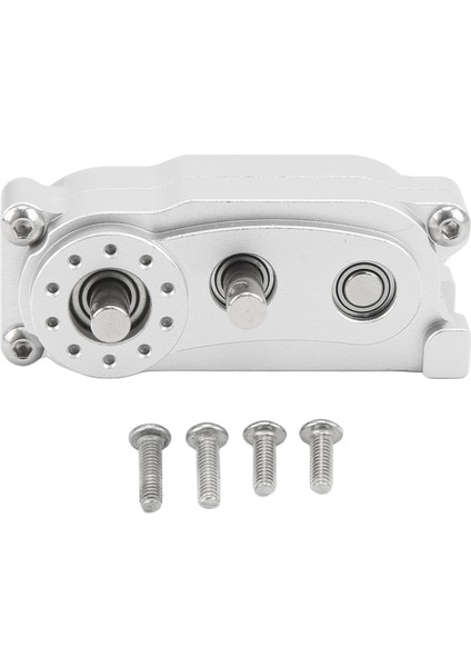 Şanzıman Transfer Kutusu 313MM Dingil Mesafesi 2 Hızlı Cnc Işlenmiş Eloksallı Alüminyum Alaşımlı Rc Parçaları SCX10 1/10 Rc Araba Gümüş (Yurt Dışından)
