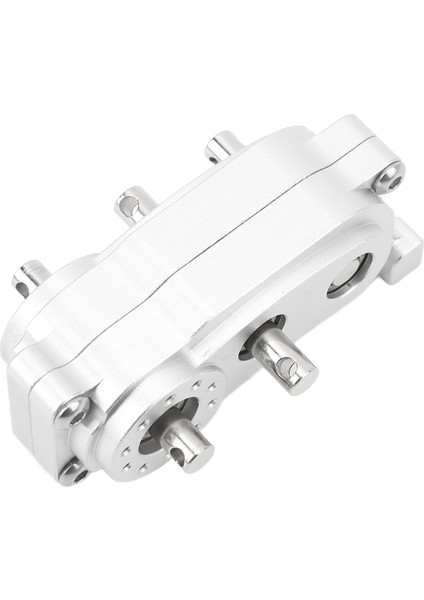 Şanzıman Transfer Kutusu 313MM Dingil Mesafesi 2 Hızlı Cnc Işlenmiş Eloksallı Alüminyum Alaşımlı Rc Parçaları SCX10 1/10 Rc Araba Gümüş (Yurt Dışından)