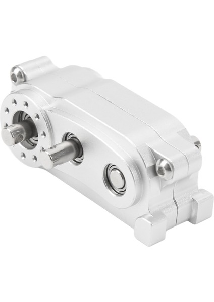 Şanzıman Transfer Kutusu 313MM Dingil Mesafesi 2 Hızlı Cnc Işlenmiş Eloksallı Alüminyum Alaşımlı Rc Parçaları SCX10 1/10 Rc Araba Gümüş (Yurt Dışından)