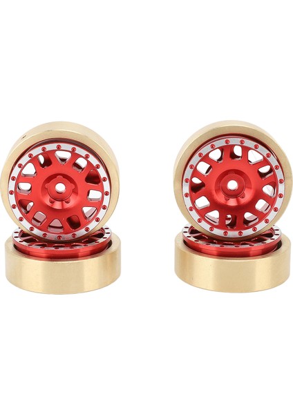 4 Adet Alüminyum Kırmızı Tekerlek Göbeği Cnc Işleme Bakır Karşı Ağırlıklar Için Hobbyplus 1/18 4WD CP18P Rc Araba (Yurt Dışından) fiyatları