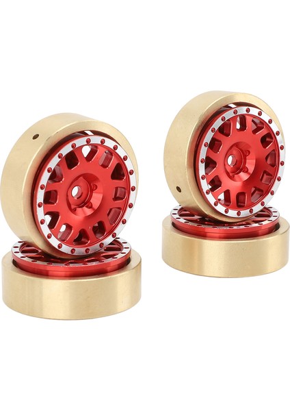 4 Adet Alüminyum Kırmızı Tekerlek Göbeği Cnc Işleme Bakır Karşı Ağırlıklar Için Hobbyplus 1/18 4WD CP18P Rc Araba (Yurt Dışından) fırsatları