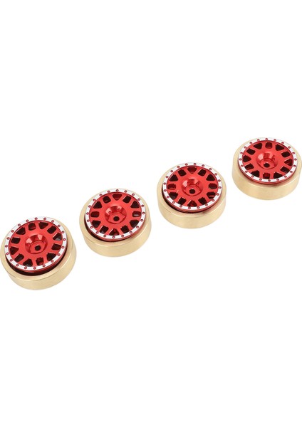 4 Adet Alüminyum Kırmızı Tekerlek Göbeği Cnc Işleme Bakır Karşı Ağırlıklar Için Hobbyplus 1/18 4WD CP18P Rc Araba (Yurt Dışından) indirimleri