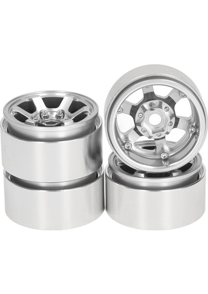 4 Adet 1.9 Inç Rc Beadlock Tekerlek Göbekleri Alüminyum Alaşımlı Cnc Rc Tekerlek Jantları Hub Değiştirme Eksenel SCX10 Için Hsp Gümüş (Yurt Dışından) fiyatları