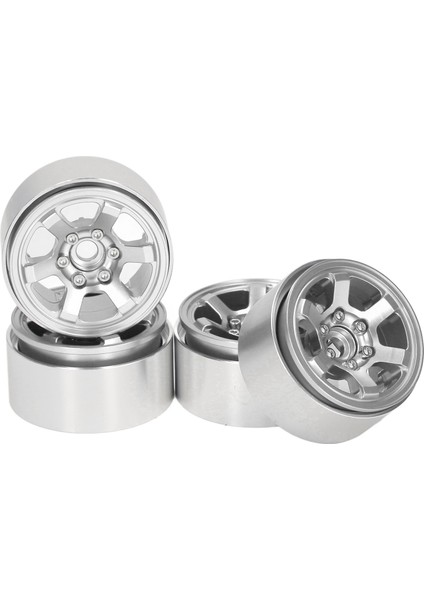 4 Adet 1.9 Inç Rc Beadlock Tekerlek Göbekleri Alüminyum Alaşımlı Cnc Rc Tekerlek Jantları Hub Değiştirme Eksenel SCX10 Için Hsp Gümüş (Yurt Dışından) modelleri