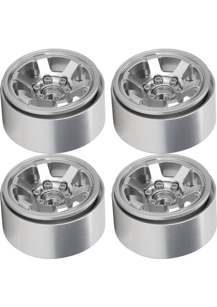 4 Adet 1.9 Inç Rc Beadlock Tekerlek Göbekleri Alüminyum Alaşımlı Cnc Rc Tekerlek Jantları Hub Değiştirme Eksenel SCX10 Için Hsp Gümüş (Yurt Dışından) indirimleri