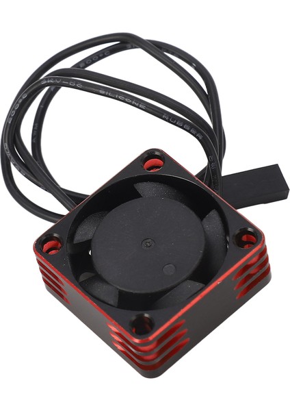 Rc Araba Motor Soğutma Fanı Alüminyum Alaşım 25X25MM Fırçasız Esc Yüksek Hızlı Isı Dağılımı Fanı Kırmızı (Yurt Dışından)