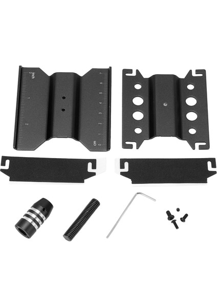 Rc Araba Çalışma Standı Tamir Iş Istasyonu 360 Rotasyon Alüminyum Alaşım 1/18 1/24 Ölçekli SCX24 Uzaktan Kumanda Araba Siyah (Yurt Dışından)
