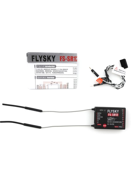 Flysky FS-SR12 Alıcı 12 K 2.4 G Alıcı Için Çift Anten ile Uzaktan Kumanda Sabit Kanat Araba Tekne Robot Modeli Oyuncak Karınca Protokolü Verici Fs-St8 (Yurt Dışından)