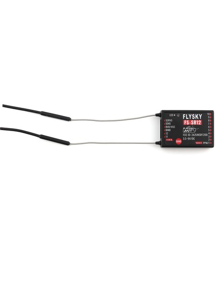 Flysky FS-SR12 Alıcı 12 K 2.4 G Alıcı Için Çift Anten ile Uzaktan Kumanda Sabit Kanat Araba Tekne Robot Modeli Oyuncak Karınca Protokolü Verici Fs-St8 (Yurt Dışından)