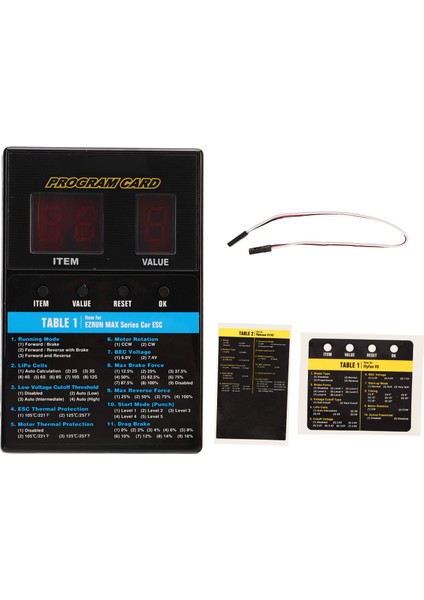 LED Program Kartı Kutusu Fırçasız Evrensel Esc Programlama Kartı Rc Tekne Araba Aksesuarları Için (Yurt Dışından)