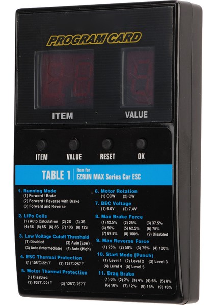 LED Program Kartı Kutusu Fırçasız Evrensel Esc Programlama Kartı Rc Tekne Araba Aksesuarları Için (Yurt Dışından) fırsatları