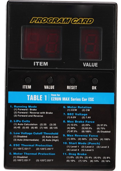 LED Program Kartı Kutusu Fırçasız Evrensel Esc Programlama Kartı Rc Tekne Araba Aksesuarları Için (Yurt Dışından) indirimleri