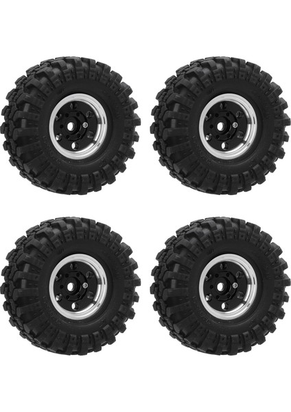 1.0 Beadlock Jant Lastikler 6 Delik Alüminyum Alaşım Rc Beadlock Tekerlek Göbeği 1/24 Rc Paletli Araba Siyah (Yurt Dışından) fiyatları