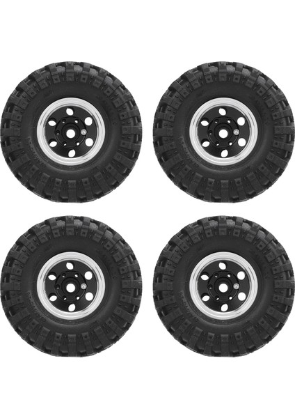 1.0 Beadlock Jant Lastikler 6 Delik Alüminyum Alaşım Rc Beadlock Tekerlek Göbeği 1/24 Rc Paletli Araba Siyah (Yurt Dışından) fırsatları