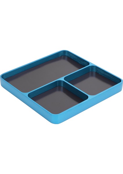 Rc Tamir Vida Tepsisi 3 Izgaraları Alüminyum Alaşımlı Ayrı Depolama Şık Görünüm Vida Sabitleme Aracı Tutucu Plaka Rc Araba Uçak Tekne Gök Mavisi (Yurt Dışından)