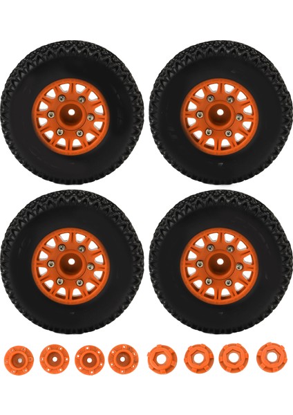 1/10 Rc Kısa Kulvar Kamyon Lastikleri Arrma Senton Traxxas Slash 12MM 14MM 17MM Altıgen Rc Kamyon Lastikleri Turuncu (Yurt Dışından)