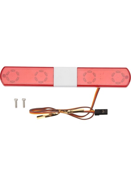 Rc Polis Işığı Ultra Parlak Simülasyon Model Araba LED Polis Flaş Işığı 145X22X12MM 1:8 1:10 Rc Model Araba Kırmızı (Yurt Dışından)