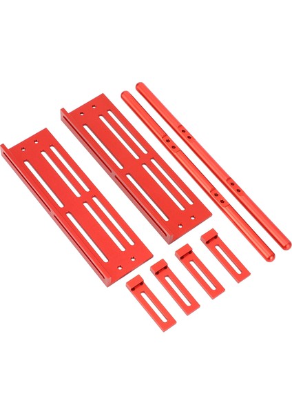 Rc Araba Pedalları Ayarlanabilir Koşu Kurulu Yan Anti Çarpışma Aksesuarları SCX10 1/8 1/10 Paletli Kırmızı (Yurt Dışından) modelleri