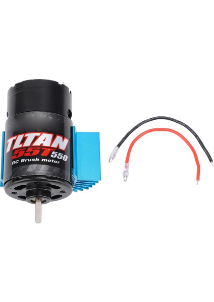 550 Rc Araba Motoru Evrensel Fırçalı Motor Mavi Isı Emici Eksenel SCX10 Hpı Redcat Jl 90046 55T 7.4-11.1 V (Yurt Dışından)