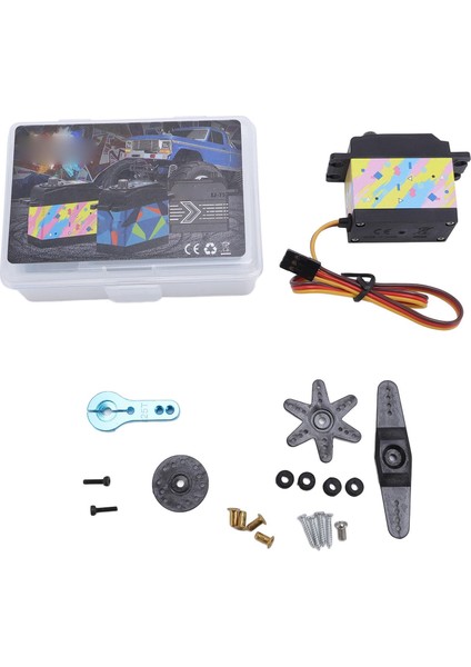 35 kg Dijital Servo Rc Servo Için 1/12 1/10 Rc Araba Kamyon Robot Tekne Uçak Alüminyum Alaşım Pembe Mavi (Yurt Dışından)