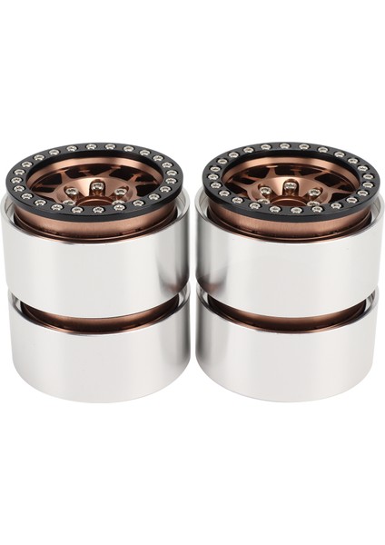 4 Adet 1.9 In Rc Jantlar Alaşım Cnc Işleme 1/10 Rc Beadlock Tekerlek Göbeği Eksenel SCX10 90046 Axı 03007 Redcat Mst Bakır (Yurt Dışından) fırsatları