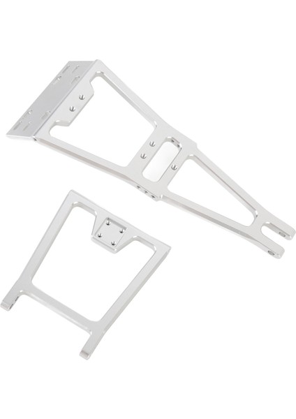 Rc Kamyon ve Çekme Yapı Kiti Büyük Kiriş Arka Römork Braketi Çekici Kolu 1/10 Ölçekli Tırmanma Araba Gümüş (Yurt Dışından) modelleri