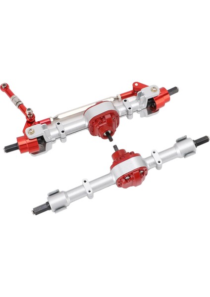 Metal Dişli Aks Seti Ön ve Arka Aks Için Yedek D90 D91 D96 D99S MN90 MN96 MN99 MN99S FJ45 1/12 Rc Araba Gümüş (Yurt Dışından) modelleri