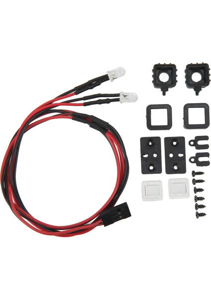 Rc LED Spot Yüksek Simülasyon Beyaz Işık Rc Araba Far Için 2 Plastik Taban ile 1/10 1/12 1/18 1/24 Rc Araba Quadrate (Yurt Dışından)