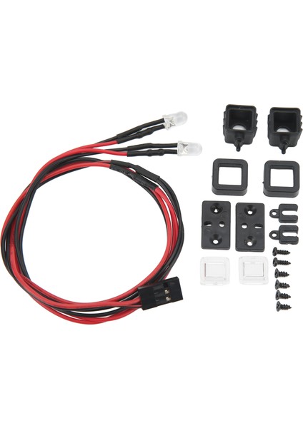 Rc LED Spot Yüksek Simülasyon Beyaz Işık Rc Araba Far Için 2 Plastik Taban ile 1/10 1/12 1/18 1/24 Rc Araba Quadrate (Yurt Dışından) modelleri