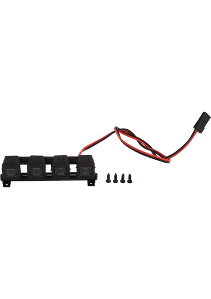 Rc Araba Tavan LED Işığı Parlak Spot Ayarlanabilir Taban Eksenel SCX24 FCX24 1/18 1/24 Kare Işık (Yurt Dışından)