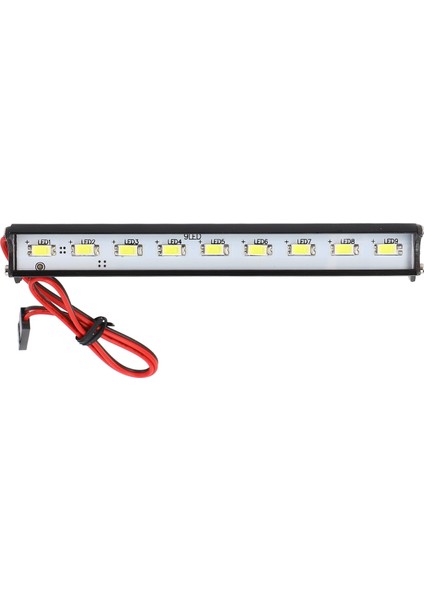 Rc Araba Işık Çubuğu Alüminyum Alaşımlı Süper Parlak LED Rc Araba Tavan Lambası Redcat Eksenel SCX10 D90 Hpı 115MM / 4.53 In 9led (Yurt Dışından) modelleri