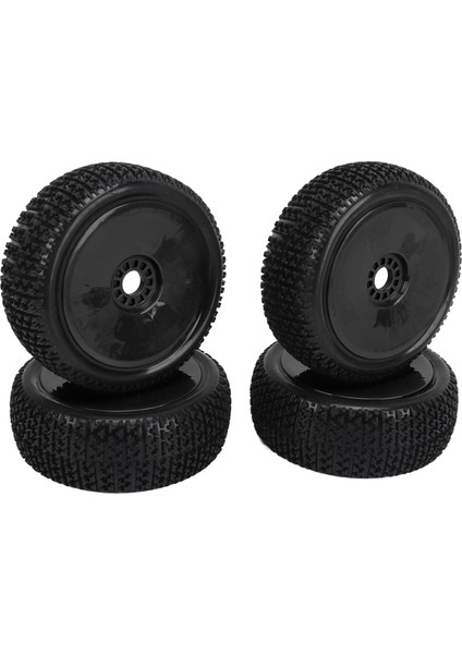 4 Adet 1/8 Rc Kamyon Lastikleri Lastik Tekerlek Lastikleri Aksesuar Değiştirme Hpı Rc Off Road Aracı Siyah (Yurt Dışından)