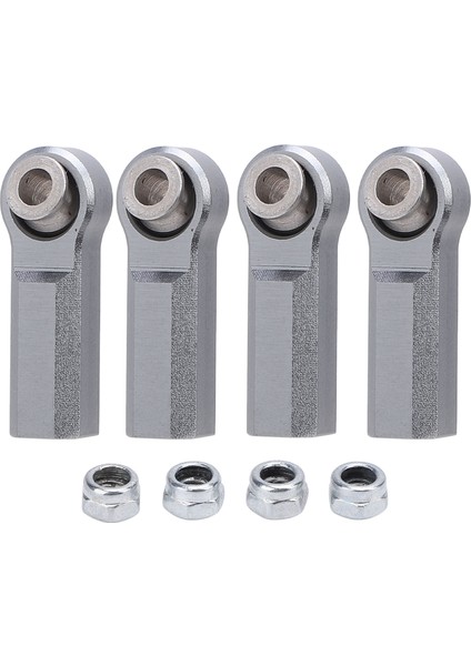 4 Adet Metal Küresel Mafsal Alaşım 1/10 Model Araba Için 7.0 mm Çap M4 Iplik Rc Araba Küresel Mafsal 4 Düz Ti Renk (Yurt Dışından)