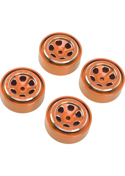 4 Adet 1.3 Inç Jantlar Jant Alüminyum Alaşım 6 Delik Jant Hub Traxxas TRX4M 1/18 Rc Paletli Turuncu (Yurt Dışından) modelleri