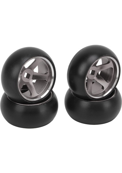4 Adet Rc Araba Lastikleri ve Jantları Wltoys K989 K969 P939 284131 1/28 Uzaktan Kumandalı Araba Titanyum (Yurt Dışından)
