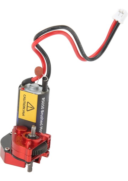 Hobbyfans Şanzıman Kutusu Dişli Kutusu 66T Fırçalı Motor Alüminyum Alaşımlı Rc Parçaları Eksenel SCX24 1/24 Rc Araba Kırmızı (Yurt Dışından) modelleri