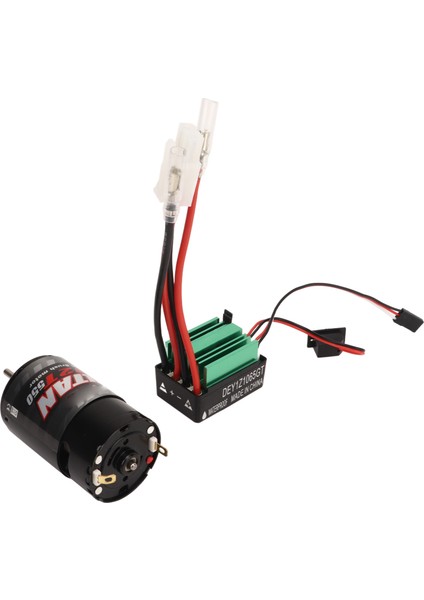 Rc Araba Fırçalı Motor Esc 550 Fırçalı Motor Su Geçirmez 65A Fırçalı Esc Rc Araba Tekne Için 12T (Yurt Dışından) modelleri