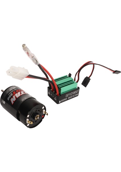 Rc Araba Fırçalı Motor Esc 550 Fırçalı Motor Su Geçirmez 65A Fırçalı Esc Rc Araba Tekne Için 35T (Yurt Dışından) modelleri