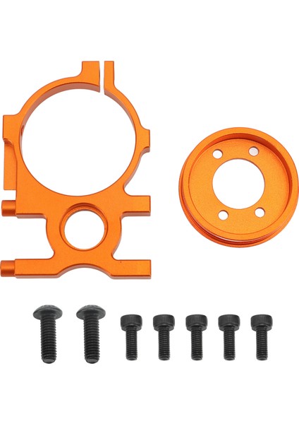 Rc Motor Montajı Vidalı Alüminyum Alaşımlı Motor Tutucu Zd Yarış 1/8 Rc Araba Turuncu Renk (Yurt Dışından)