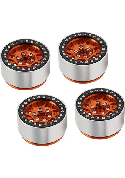 4 Adet 1.9 In Rc Jantlar Alaşım Cnc Işleme 1/10 Rc Beadlock Tekerlek Göbeği Eksenel SCX10 90046 Axı 03007 Redcat Mst Turuncu (Yurt Dışından) fiyatları