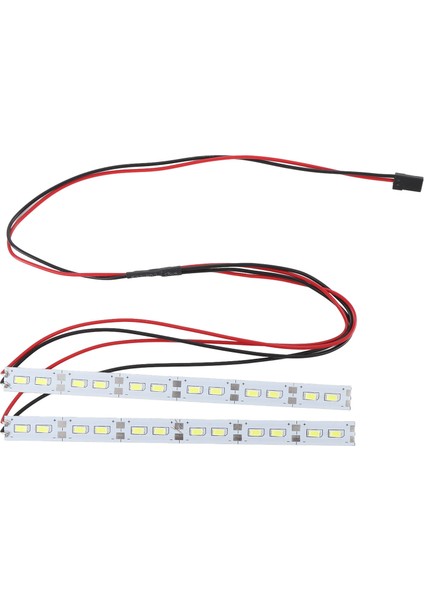 24 Leds Şasi Işık Alüminyum Alaşımlı Dekoratif Işık Çubuğu 1/10 1/8 Ölçekli Rc Modeli Off Road Araba Beyaz Işık (Yurt Dışından)