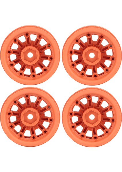 1.9 Inç Jantlar Rc Beadlock Tekerlekler Jantlar Eksenel SCX10 Traxxas 1/10 Rc Paletli Arabalar Turuncu (Yurt Dışından) fiyatları