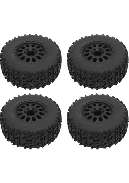 4 Adet 1/10 Rc Tekerlekler 110MM Çap 45MM Genişlik 12MM Bağlayıcı Ka Plastik Rc Kısa Kulvar Kamyon Tekerlekleri Slash (Yurt Dışından)