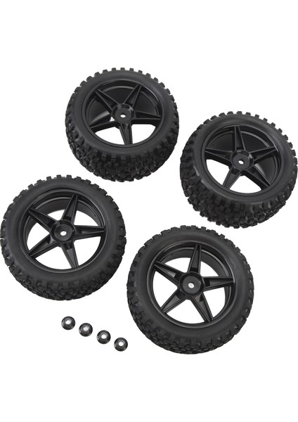 4 Adet 85MM 33MM Ön Rc Kamyon Tekerlekleri 85MM 42MM Arka Off Road Lastikleri 5 Yıldız Jantlar Eksenel 1/10 Uzaktan Kumanda Araba (Yurt Dışından) modelleri