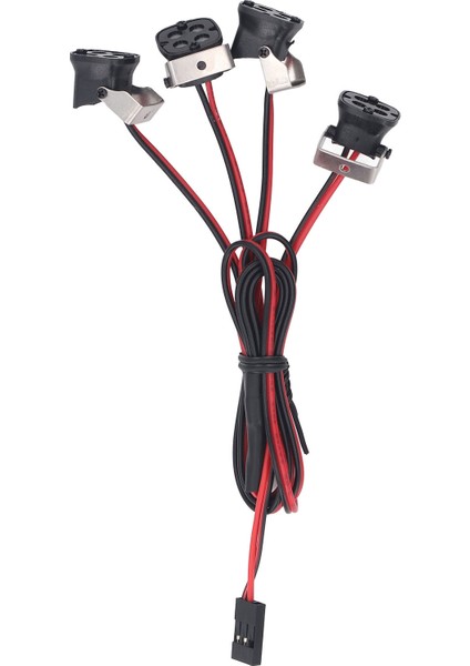 Rc Araba LED Işık 16LED 4 Lamba Farlar Yüksek Parlaklık Ön Spot 1/10 Rc Paletli Eksenel SCX10 90046 Redcat Gen8 Kırmızı Işık (Yurt Dışından) fiyatları