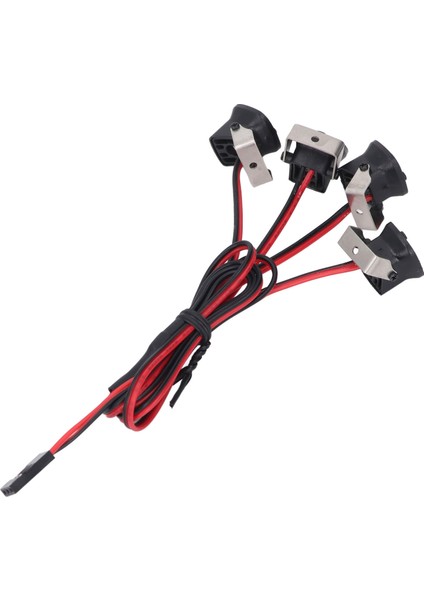 Rc Araba LED Işık 16LED 4 Lamba Farlar Yüksek Parlaklık Ön Spot 1/10 Rc Paletli Eksenel SCX10 90046 Redcat Gen8 Kırmızı Işık (Yurt Dışından) modelleri