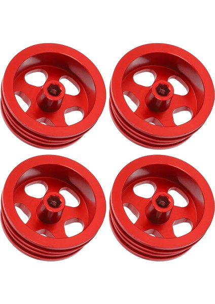 4 Adet Rc Araba Jant Alüminyum Alaşımlı Sağlam Yapı Şık Görünüm Tekerlekler Hub Jant MN82 Rc Araba Kırmızı (Yurt Dışından) fırsatları