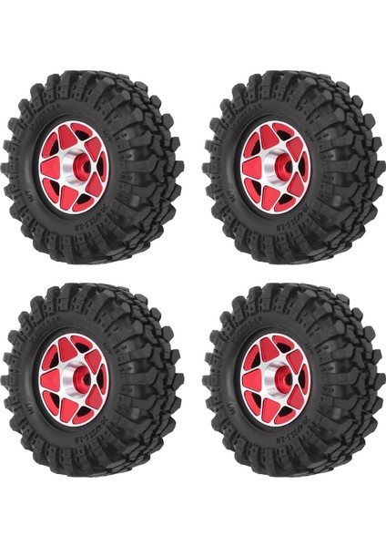 Alüminyum Alaşım 1.0 Jantlar 1.0 Lastikler Yumuşak Ka Paletli Tekerlek Lastikleri 5 Yıldız Hub Eksenel 1/24 Rc Paletli Kırmızı (Yurt Dışından) fırsatları